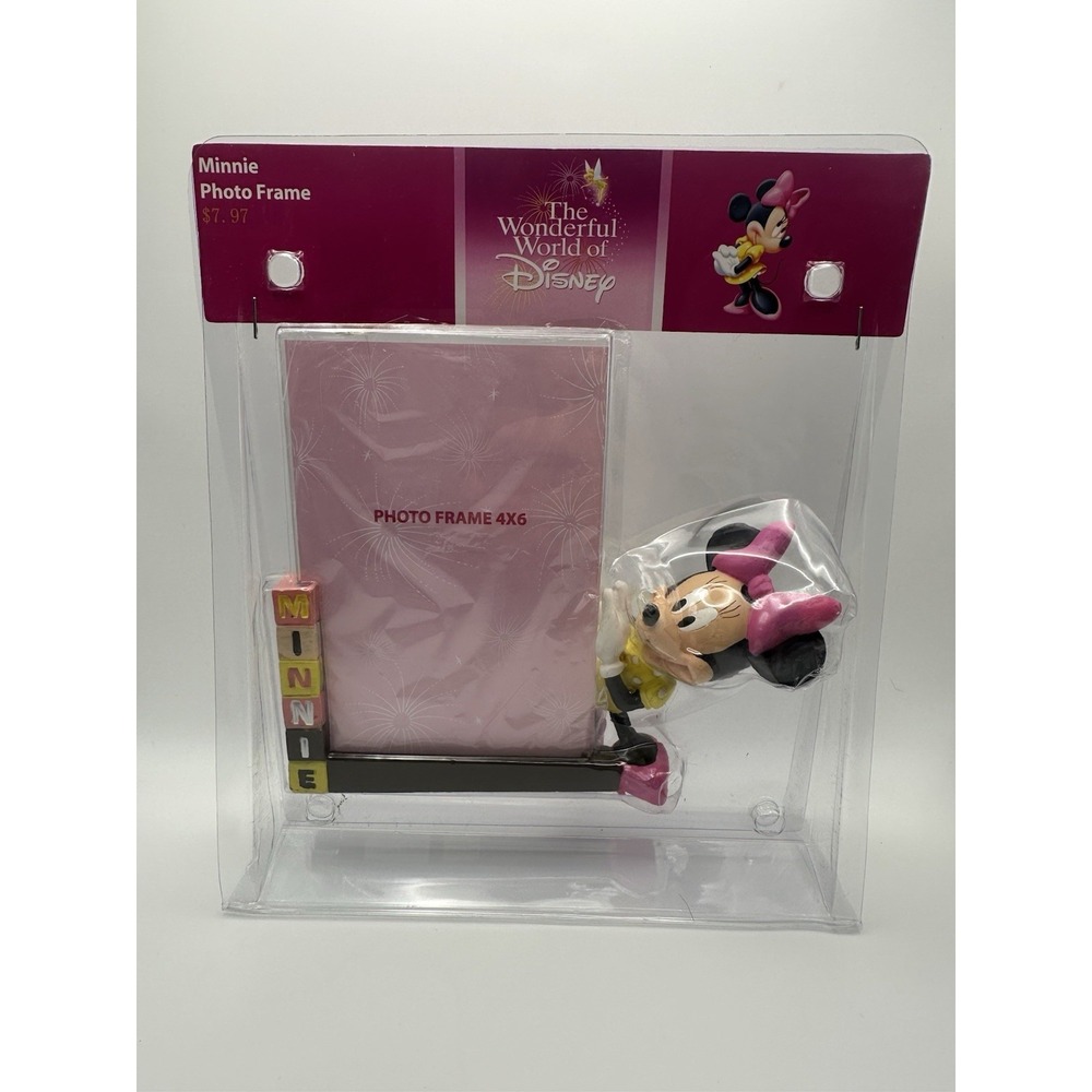 Disney Minnie Mouse 3d Photo Frame 4x6  Vintage 1990s Wonderful World of Disney